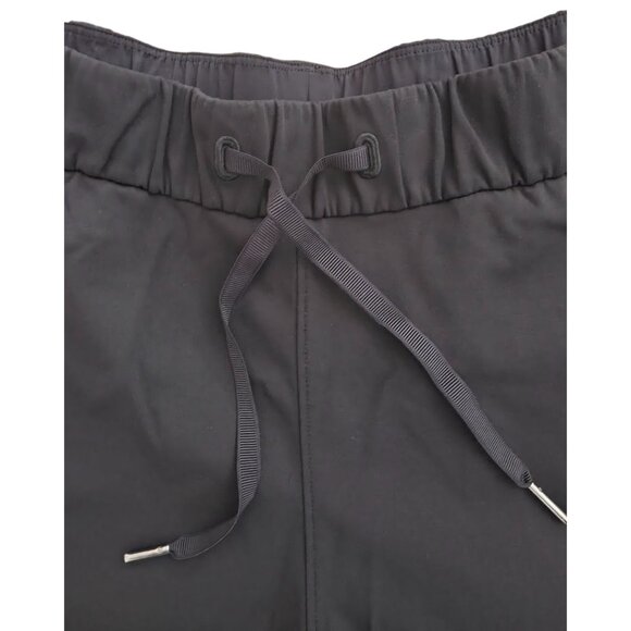 Lululemon ON THE FLY Black Athletic 2.5" Shorts w/ Drawstring Waist Womens Sz 12 - Picture 5 of 7